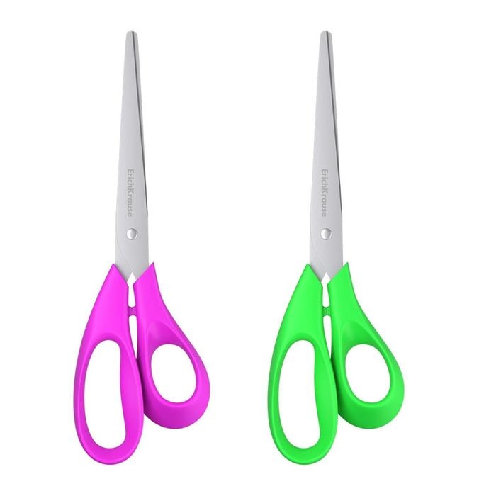 Ножницы ErichKrause Dynamic, 21 см, ударопрочный пластик, увеличенная толщина лезвий, МИКС Ножницы ErichKrause Dynamic, 21 см, ударопрочный пластик, увеличенная толщина лезвий, МИКС