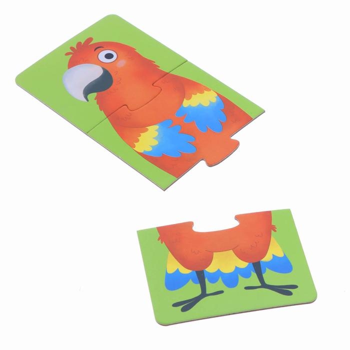 Пазлы 3 в 1 «Собирай и меняй: Животные», 9 пазлов, 27 деталей Пазлы 3 в 1 «Собирай и меняй: Животные», 9 пазлов, 27 деталей