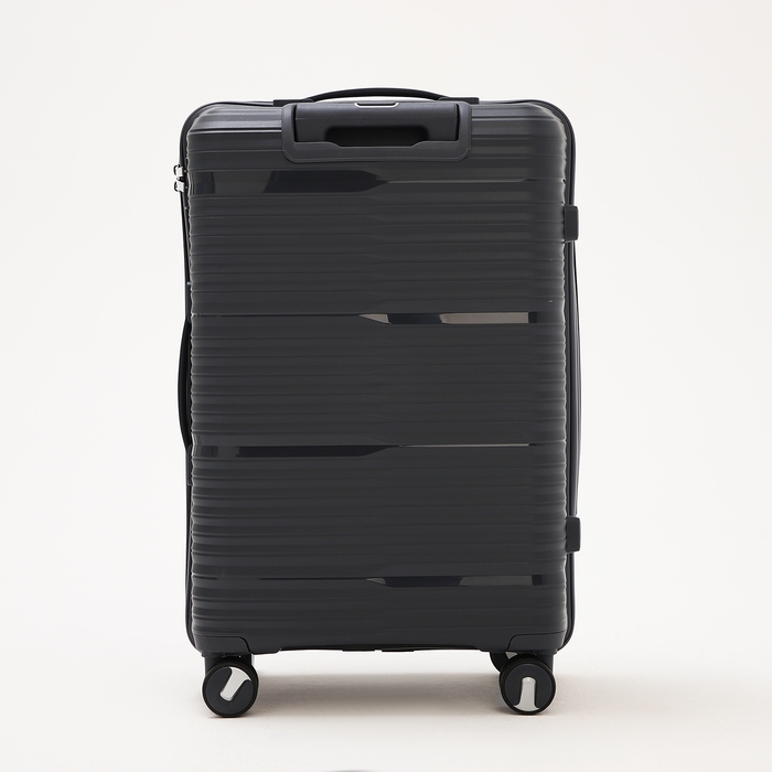 Чемодан средний 69 л (M), отдел на молнии, кодовый замок, 4 колеса, цвет тёмно-серый Чемодан средний 69 л (M), отдел на молнии, кодовый замок, 4 колеса, цвет тёмно-серый