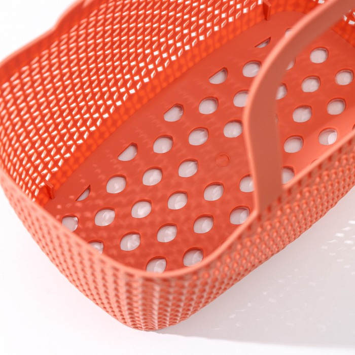 Корзина - сумка для хранения «Лукошко», пластик, 29×15×24,5 см, цвет МИКС Корзина - сумка для хранения «Лукошко», пластик, 29×15×24,5 см, цвет МИКС