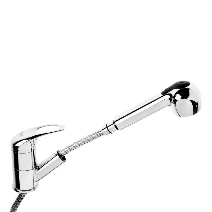 Смеситель для кухни ZEIN Z1301, однорычажный, картридж 35 мм, с выдвижной лейкой, хром Смеситель для кухни ZEIN Z1301, однорычажный, картридж 35 мм, с выдвижной лейкой, хром