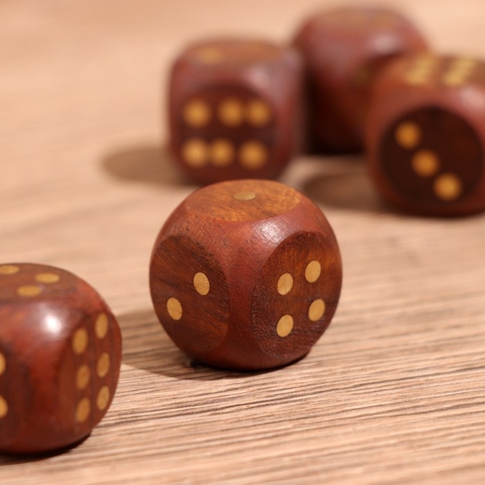 Игра настольная Игра настольная "Кубики" 12,5х4х4 см, дерево шишам