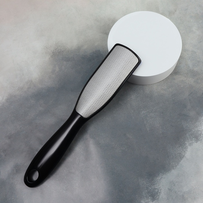 Пилка для ног, трапеция, лазерная, двусторонняя, 24,5 см, цвет чёрный Пилка для ног, трапеция, лазерная, двусторонняя, 24,5 см, цвет чёрный