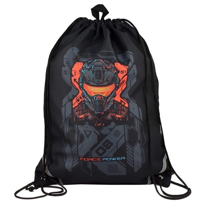 Мешок для обуви 480 х 360 мм, Феникс, сублимация, светоотражающая полоса, "Кибер"