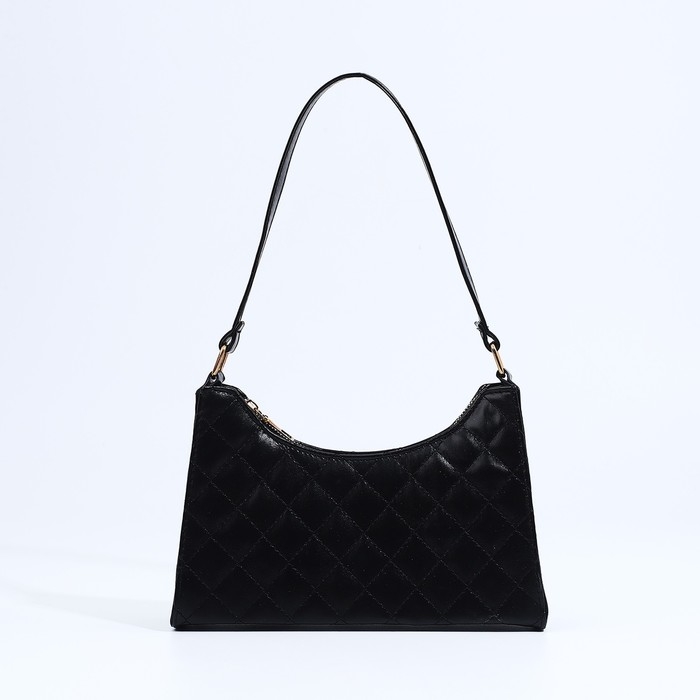 Сумка-багет на молнии, цвет чёрный Сумка-багет на молнии, цвет чёрный