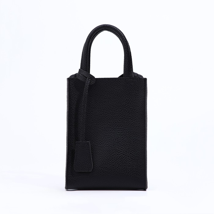 Сумка женская через плечо TEXTURA, маленький размер, цвет чёрный Сумка женская через плечо TEXTURA, маленький размер, цвет чёрный