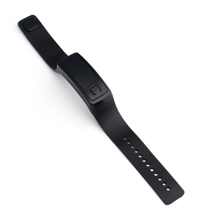 Часы наручные, электронные Часы наручные, электронные "Блик", ремешок силикон, циферблат 5 х 2 см, черные