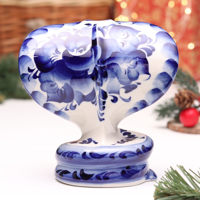 Сувенир Сувенир "Змея", №1, гжель, 14 см