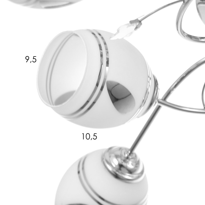 Люстра Люстра "Аннета" 8х40Вт Е27 Хром МОДЕЛЬ: 2800087