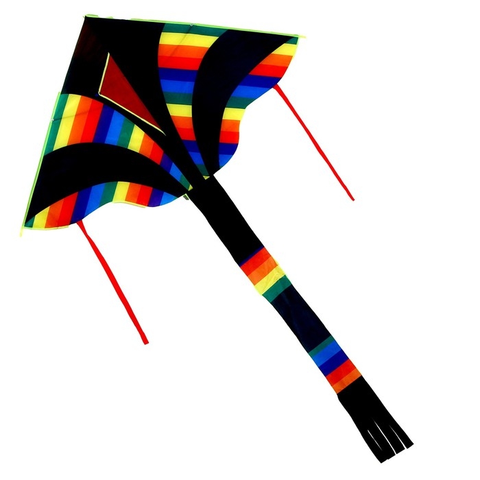 Воздушный змей «Радуга», с леской, цвета МИКС Воздушный змей «Радуга», с леской, цвета МИКС