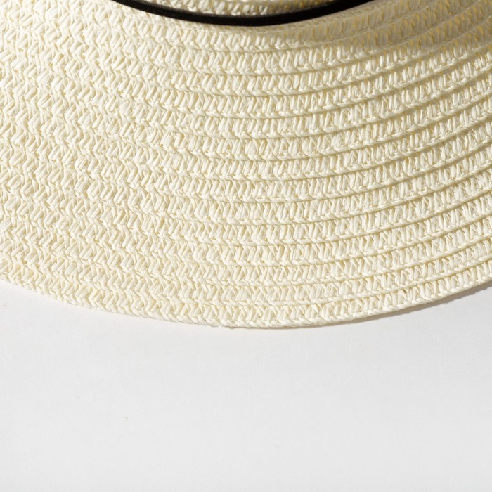 Шляпа женская с бантиком MINAKU цвет белый, р-р 56-58 Шляпа женская с бантиком MINAKU цвет белый, р-р 56-58