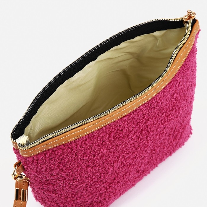 Косметичка на молнии, цвет малиновый Косметичка на молнии, цвет малиновый