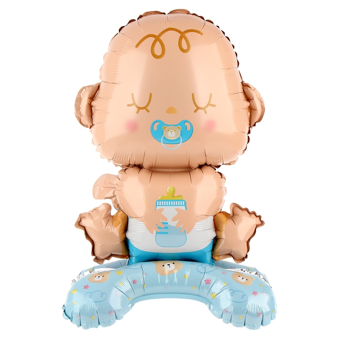 Шар фольгированный 25 Шар фольгированный 25" «Мальчик-малыш» на подставке, под воздух