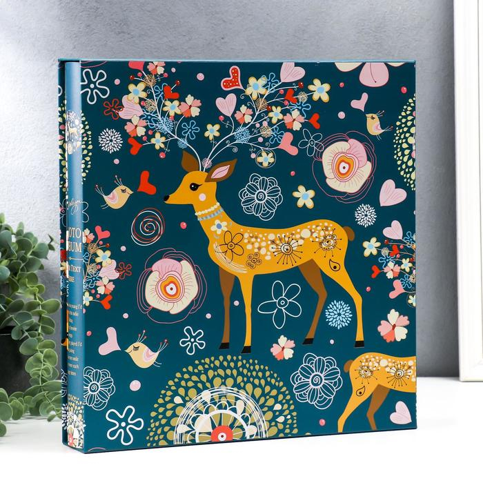 Фотоальбом 256 фото 13х18 см, 364 фото 10х15 см Фотоальбом 256 фото 13х18 см, 364 фото 10х15 см "Олень", в коробке 35х33,5х6,5 см