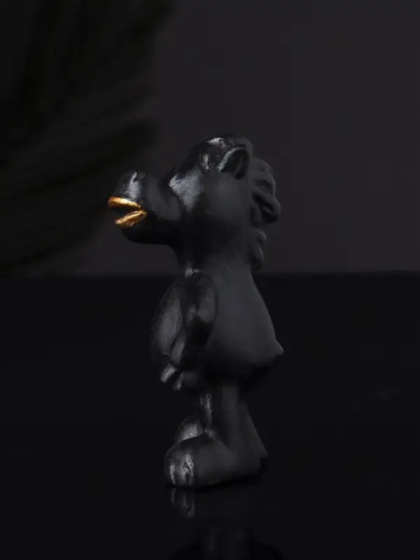 Фигура "Конь реальный" 8 см, черный