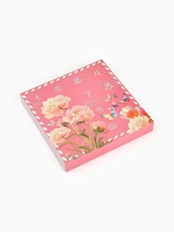 Коробка-адвент под 16 конфет, &laquo;Цветочная почта&raquo;, 19&times;19&times;2.5 см, кондитерская упаковка