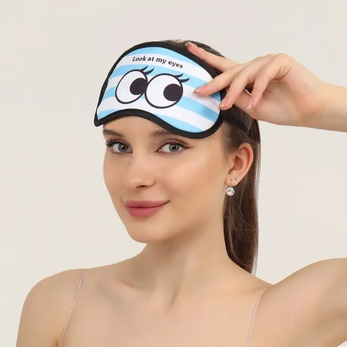 Маска для сна «MY EYES», 19 × 9 см, резинка одинарная, рисунок МИКС