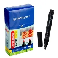Маркер перманентный Centropen 8510, чёрный, узел 5.0 мм, линия 2.5 мм