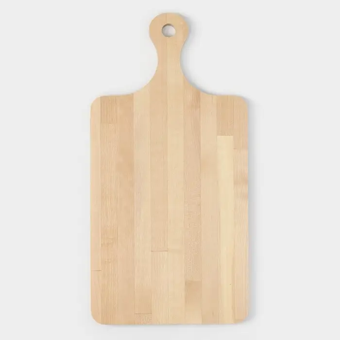 Доска разделочная Доляна, 40&times;20&times;1.2 см, с ручкой, дерево берёза