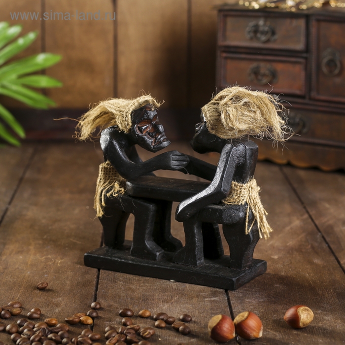 Сувенир «Аборигены и армреслинг», 18×16×9 см, дерево Сувенир «Аборигены и армреслинг», 18×16×9 см, дерево