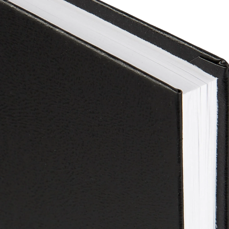 Ежедневник недатированный ,бумвинил,черный,А6,105х140мм,128л