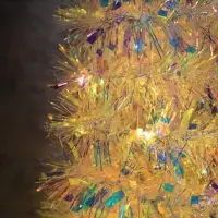 Светодиодная фигура из мишуры &laquo;Волшебная Ёлка&raquo; 120&times;40 см, 200 LED, от батареек ААх3, свечение тёплое белое