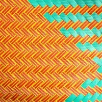 Сумка плетёная, 30×15×35 см, пластик, бирюзовый-жёлтая Сумка плетёная, 30×15×35 см, пластик, бирюзовый-жёлтая