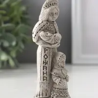 Фигура славянская богиня «Рожана» 11.5×4×4 см, серая