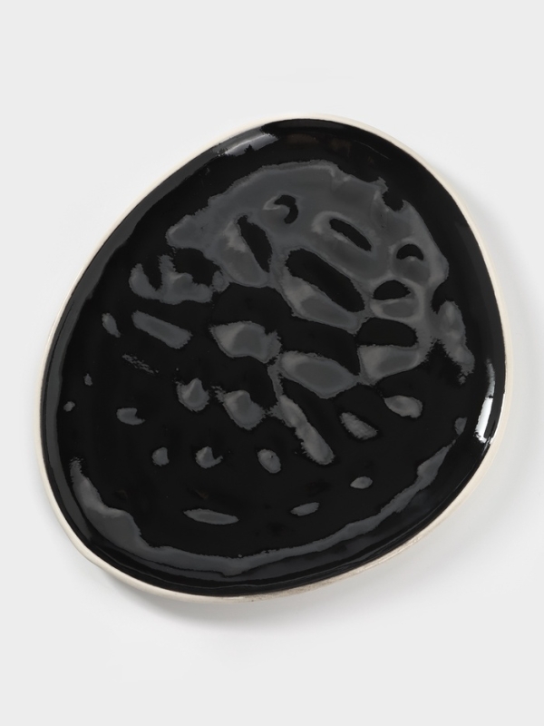 Набор чёрных тарелок, 4 предмета Набор чёрных тарелок, 4 предмета