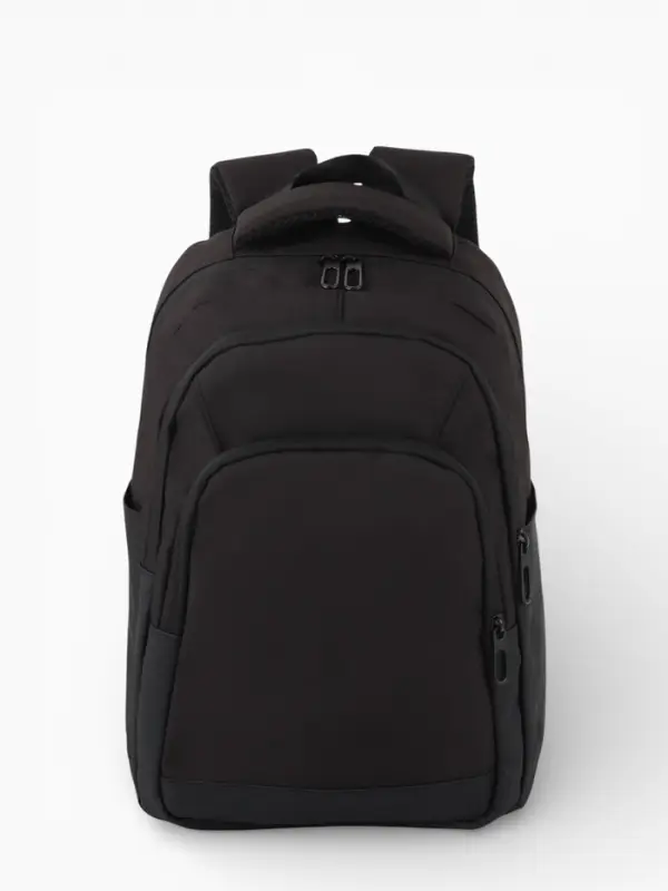 Рюкзак, 27*14*38,5 см, 2 отд 3н/карм, Комби, Водонепрон. дно, черный