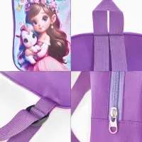 Рюкзак детский 20,5*9*24, отд на молнии, девочка сиреневый