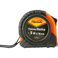 Рулетка SPARTA Elastica 5мх18мм, обрезин.корпус (31312)