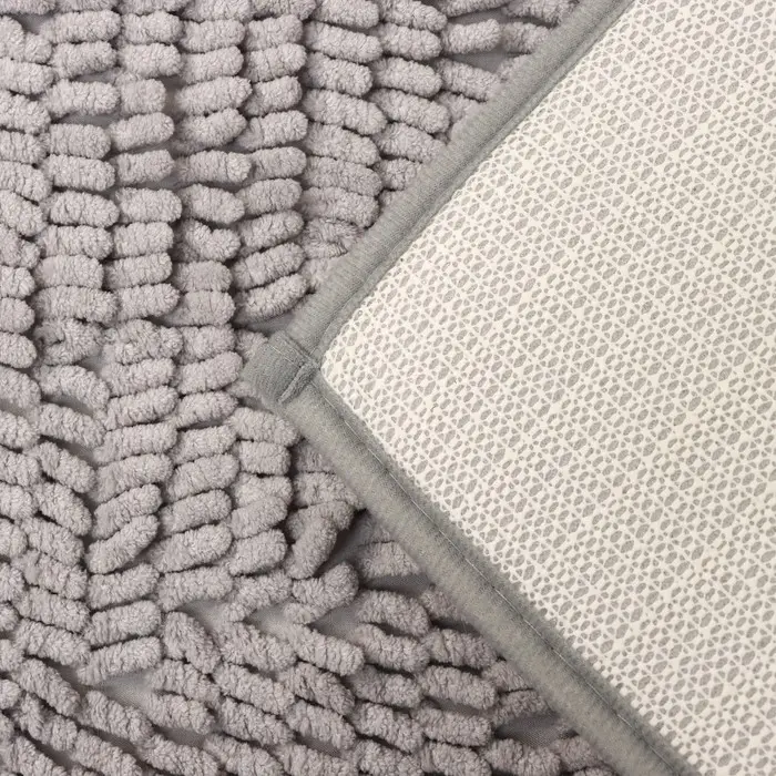 Коврик для дома Доляна &laquo;Букли длинные&raquo;, 40&times;60 см, длина букли 2 см, светло-серый