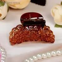 Крабик для волос &laquo;Завитки&raquo;, 4 см, МИКС