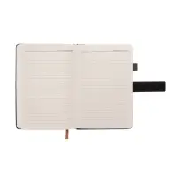 Ежедневник недатированный формат А5, с хлястиком, 112л, линия, держатель, пвх, Черный Ежедневник недатированный формат А5, с хлястиком, 112л, линия, держатель, пвх, Черный