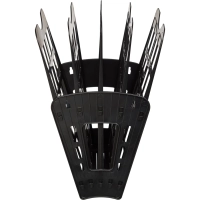 Лоток вертикальный Attache Веер сборный на 4 отделения черный юк