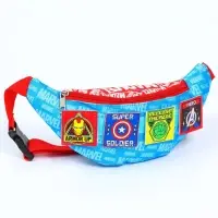 Сумка поясная детская для мальчика, 25&times;6&times;13 см, Мстители