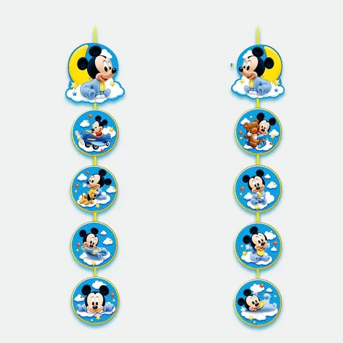 Гирлянда на люверсах «Мне 1 год», длина 140 см, Микки Маус Гирлянда на люверсах «Мне 1 год», длина 140 см, Микки Маус