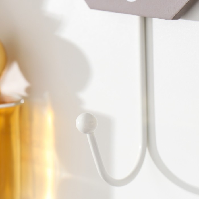 Настенный крючок декоративный «Ажурный цветок. Восьмигранник», дерево, 11.6×0.7×20 см Настенный крючок декоративный «Ажурный цветок. Восьмигранник», дерево, 11.6×0.7×20 см