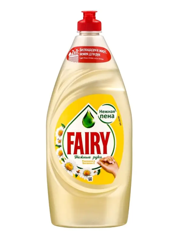 Средство для мытья посуды FAIRY, гель, ромашка и витамин Е, 900 мл
