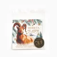Монета сувенирная, латунь &laquo;На удачу&raquo; d=2.5 см