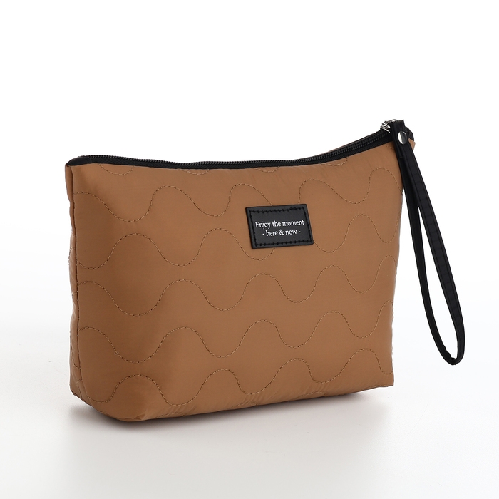 Косметичка на молнии, цвет тёмно-бежевый Косметичка на молнии, цвет тёмно-бежевый