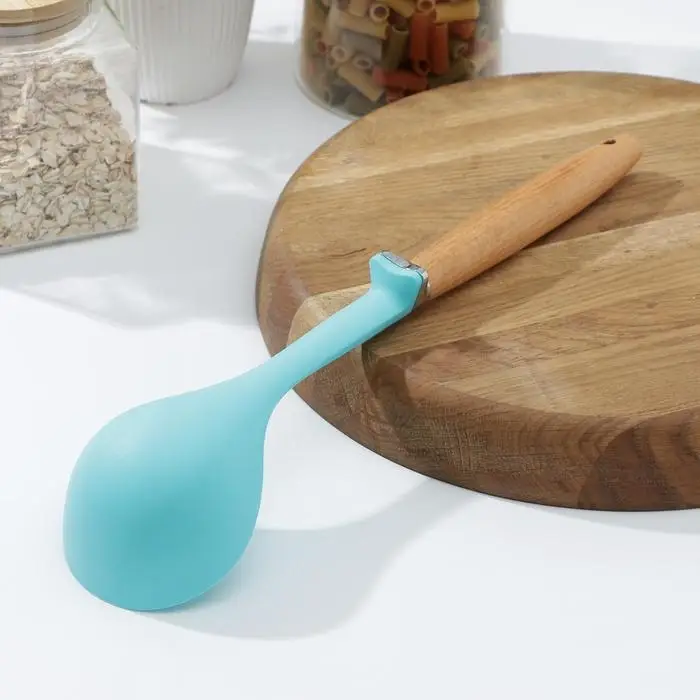 Половник Доляна «Лагуна», 29×8×3,5 см, цвет голубой Половник Доляна «Лагуна», 29×8×3,5 см, цвет голубой