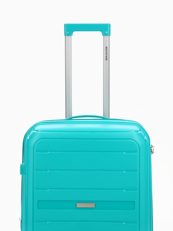 Чемодан 24 Чемодан 24", PP, 43*26*66, отд на молнии, код замок, 4 колеса, зеленый