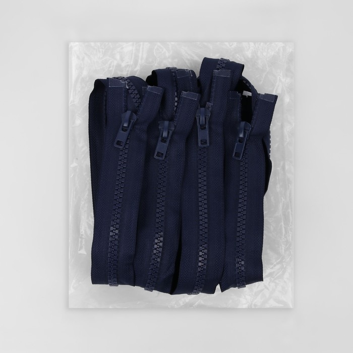 Молния «Трактор», №8, разъёмная, замок автомат, 80 см, цвет тёмно-синий, цена за 1 штуку Молния «Трактор», №8, разъёмная, замок автомат, 80 см, цвет тёмно-синий, цена за 1 штуку