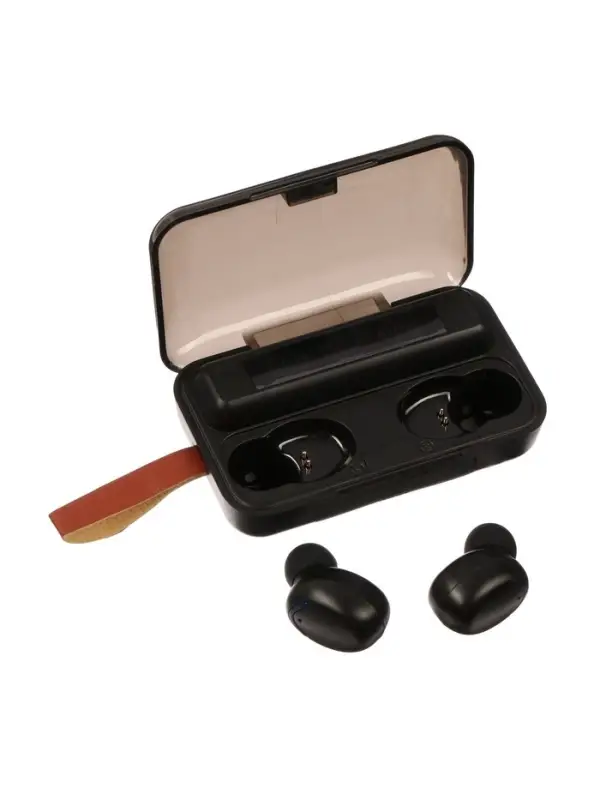 Наушники беспроводные F9-5 VBT 1.28, TWS, вакуумные, Bluetooth 5.0, 800 мАч, водонепроницаемые, чёрные