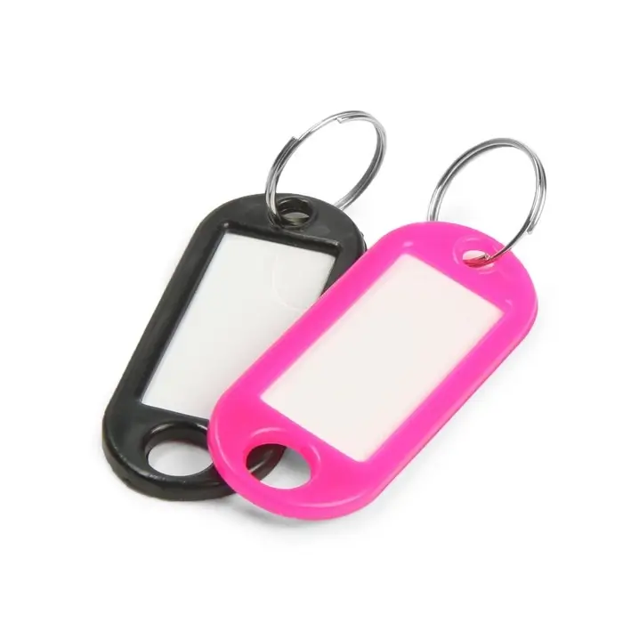 Бирка для ключей АЛЛЮР, пластик, цвет микс