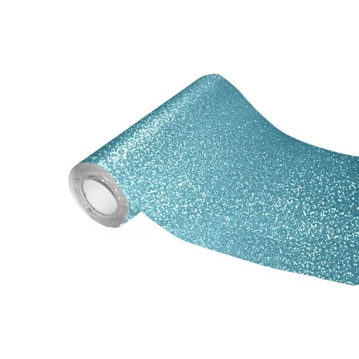 Пленка самоклеящаяся цветная deVENTE, 0,45 х 1 м, 100 мкм, бирюзовая с блёстками Пленка самоклеящаяся цветная deVENTE, 0,45 х 1 м, 100 мкм, бирюзовая с блёстками