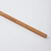 Крючок для вязания, бамбуковый, d=7 мм, 15 см