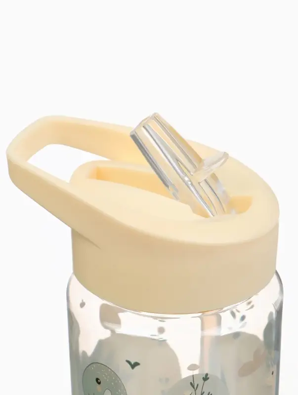 Поильник детский с трубочкой &laquo;Дино&raquo;, 350мл., цвет бежевый Крошка Я